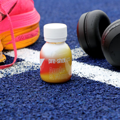 a picture of a pre-shot on a running track