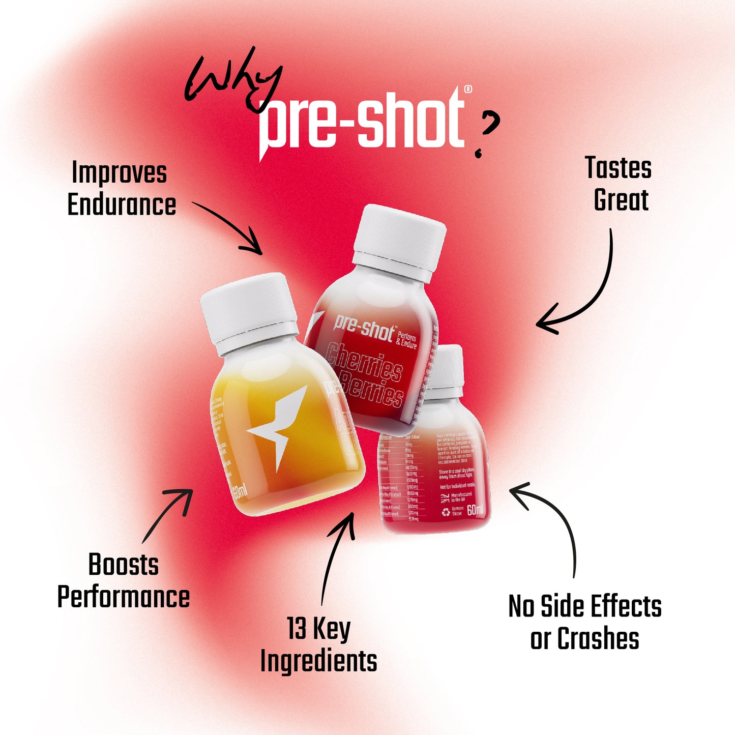 Pre-Workout Shot - Fruit Variety Pack (6 x 60ml)