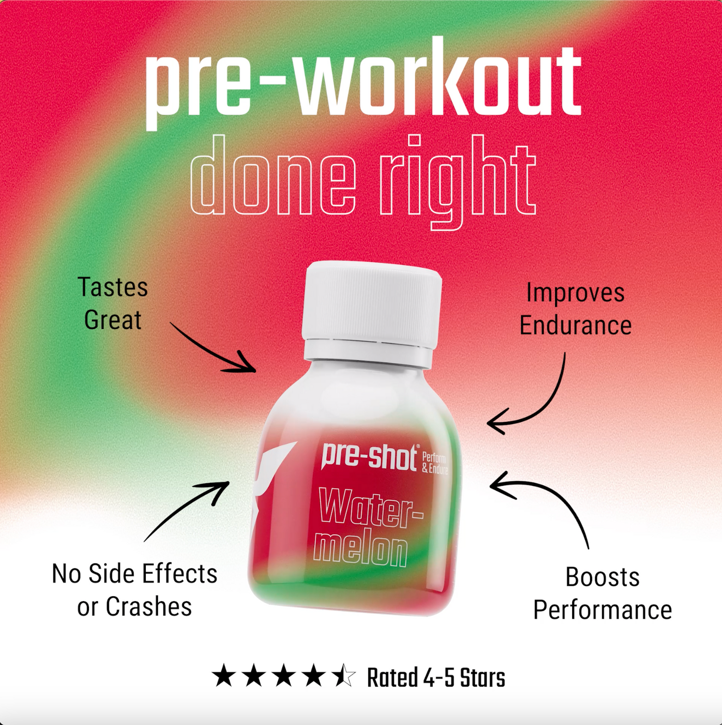 Pre-Workout Shot - Watermelon (6 x 60ml)